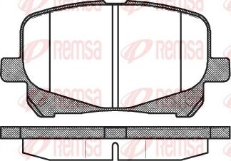 Remsa 0621.10 - Kit pastiglie freno, Freno a disco autozon.pro