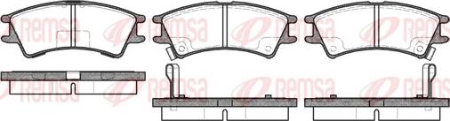 Remsa 0675.02 - Kit pastiglie freno, Freno a disco autozon.pro