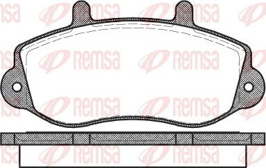 Remsa 0677.00 - Kit pastiglie freno, Freno a disco autozon.pro