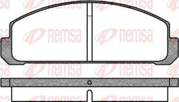 Remsa 0099.20 - Kit pastiglie freno, Freno a disco autozon.pro