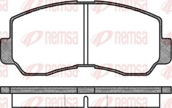 Remsa 0094.40 - Kit pastiglie freno, Freno a disco autozon.pro