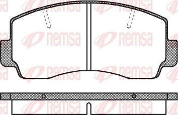 Remsa 0094.20 - Kit pastiglie freno, Freno a disco autozon.pro