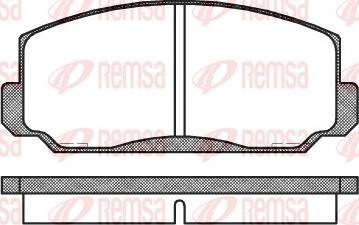 Remsa 0098.00 - Kit pastiglie freno, Freno a disco autozon.pro