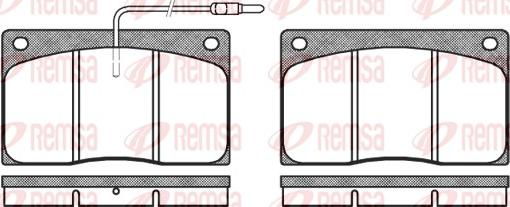 Remsa 0044.02 - Kit pastiglie freno, Freno a disco autozon.pro