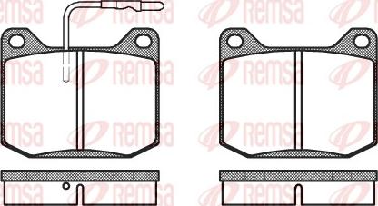 Remsa 0045.32 - Kit pastiglie freno, Freno a disco autozon.pro