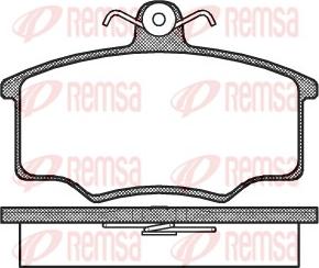 Remsa 0046.00 - Kit pastiglie freno, Freno a disco autozon.pro