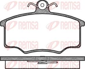 Remsa 0046.20 - Kit pastiglie freno, Freno a disco autozon.pro