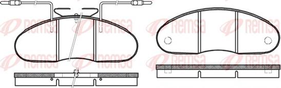 Remsa 0048.02 - Kit pastiglie freno, Freno a disco autozon.pro