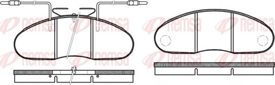 Remsa 0048.12 - Kit pastiglie freno, Freno a disco autozon.pro