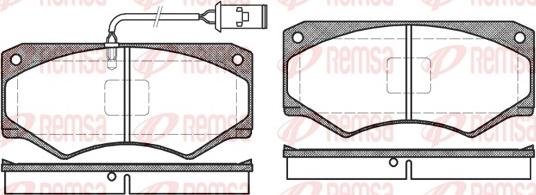 Remsa 0047.52 - Kit pastiglie freno, Freno a disco autozon.pro