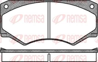 Remsa 0047.00 - Kit pastiglie freno, Freno a disco autozon.pro