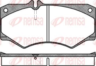 Remsa 0047.30 - Kit pastiglie freno, Freno a disco autozon.pro