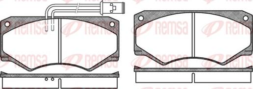 Remsa 0047.22 - Kit pastiglie freno, Freno a disco autozon.pro