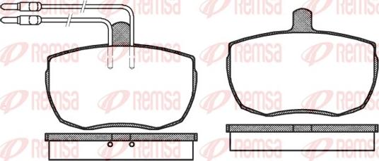 Remsa 0056.04 - Kit pastiglie freno, Freno a disco autozon.pro