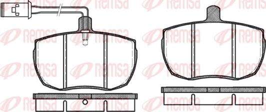 Remsa 0056.11 - Kit pastiglie freno, Freno a disco autozon.pro