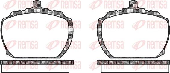 Remsa 0058.10 - Kit pastiglie freno, Freno a disco autozon.pro