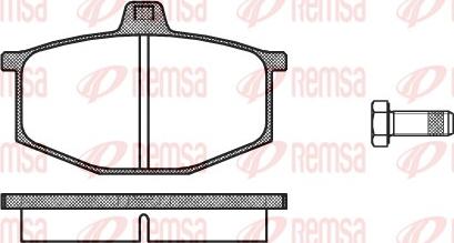 Remsa 0060.00 - Kit pastiglie freno, Freno a disco autozon.pro