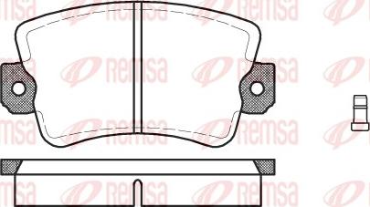 Remsa 0061.02 - Kit pastiglie freno, Freno a disco autozon.pro