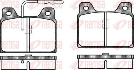 Remsa 0068.02 - Kit pastiglie freno, Freno a disco autozon.pro