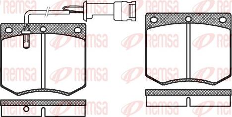 Remsa 0063.02 - Kit pastiglie freno, Freno a disco autozon.pro