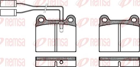 Remsa 0006.01 - Kit pastiglie freno, Freno a disco autozon.pro