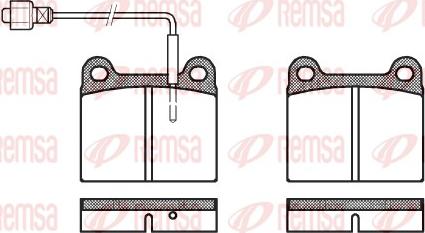 Remsa 0006.02 - Kit pastiglie freno, Freno a disco autozon.pro