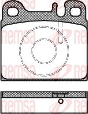 Remsa 0006.88 - Kit pastiglie freno, Freno a disco autozon.pro