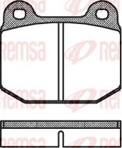 Remsa 0014.00 - Kit pastiglie freno, Freno a disco autozon.pro