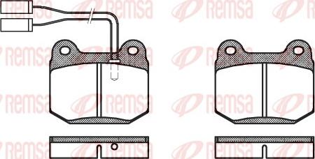 Remsa 0014.01 - Kit pastiglie freno, Freno a disco autozon.pro