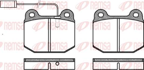 Remsa 0014.21 - Kit pastiglie freno, Freno a disco autozon.pro