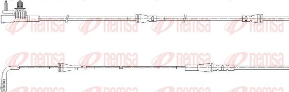 Remsa 001191 - Contatto segnalazione, Usura past. freno / mat. d'attrito autozon.pro