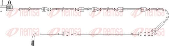 Remsa 001192 - Contatto segnalazione, Usura past. freno / mat. d'attrito autozon.pro