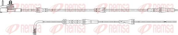 Remsa 001184 - Contatto segnalazione, Usura past. freno / mat. d'attrito autozon.pro