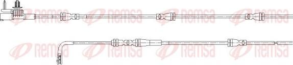 Remsa 001185 - Contatto segnalazione, Usura past. freno / mat. d'attrito autozon.pro