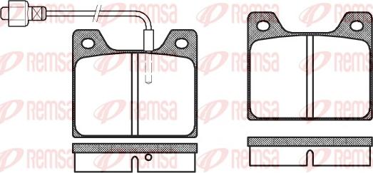 Remsa 0013.02 - Kit pastiglie freno, Freno a disco autozon.pro