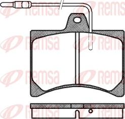 Remsa 0035.04 - Kit pastiglie freno, Freno a disco autozon.pro