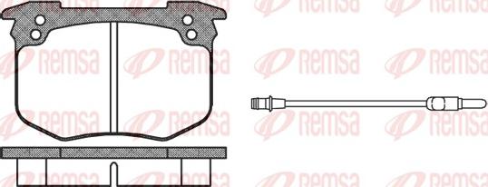 Remsa 0030.02 - Kit pastiglie freno, Freno a disco autozon.pro