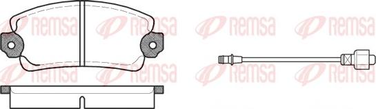 Remsa 0025.12 - Kit pastiglie freno, Freno a disco autozon.pro