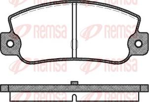 Remsa 0025.30 - Kit pastiglie freno, Freno a disco autozon.pro