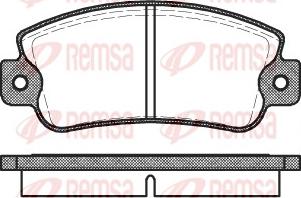 Remsa 0025.20 - Kit pastiglie freno, Freno a disco autozon.pro