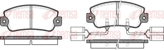 Remsa 0025.22 - Kit pastiglie freno, Freno a disco autozon.pro