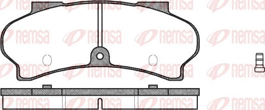 Remsa 0026.02 - Kit pastiglie freno, Freno a disco autozon.pro