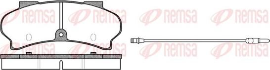 Remsa 0026.12 - Kit pastiglie freno, Freno a disco autozon.pro