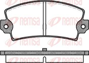 Remsa 0021.40 - Kit pastiglie freno, Freno a disco autozon.pro