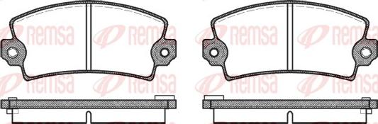 Remsa 0021.06 - Kit pastiglie freno, Freno a disco autozon.pro