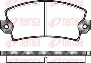 Remsa 0021.00 - Kit pastiglie freno, Freno a disco autozon.pro