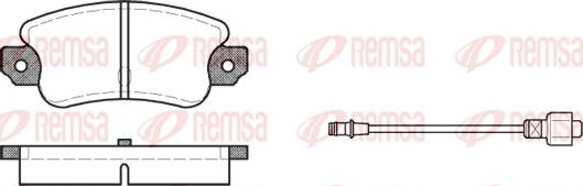 Remsa 0028.02 - Kit pastiglie freno, Freno a disco autozon.pro