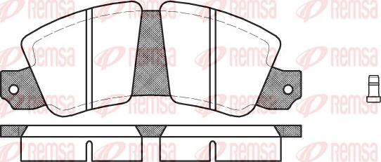 Remsa 0023.02 - Kit pastiglie freno, Freno a disco autozon.pro