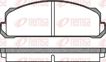 Remsa 0022.40 - Kit pastiglie freno, Freno a disco autozon.pro