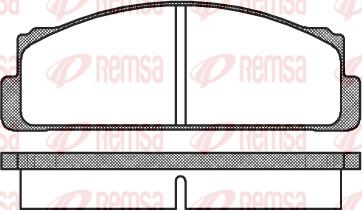 Remsa 0022.00 - Kit pastiglie freno, Freno a disco autozon.pro